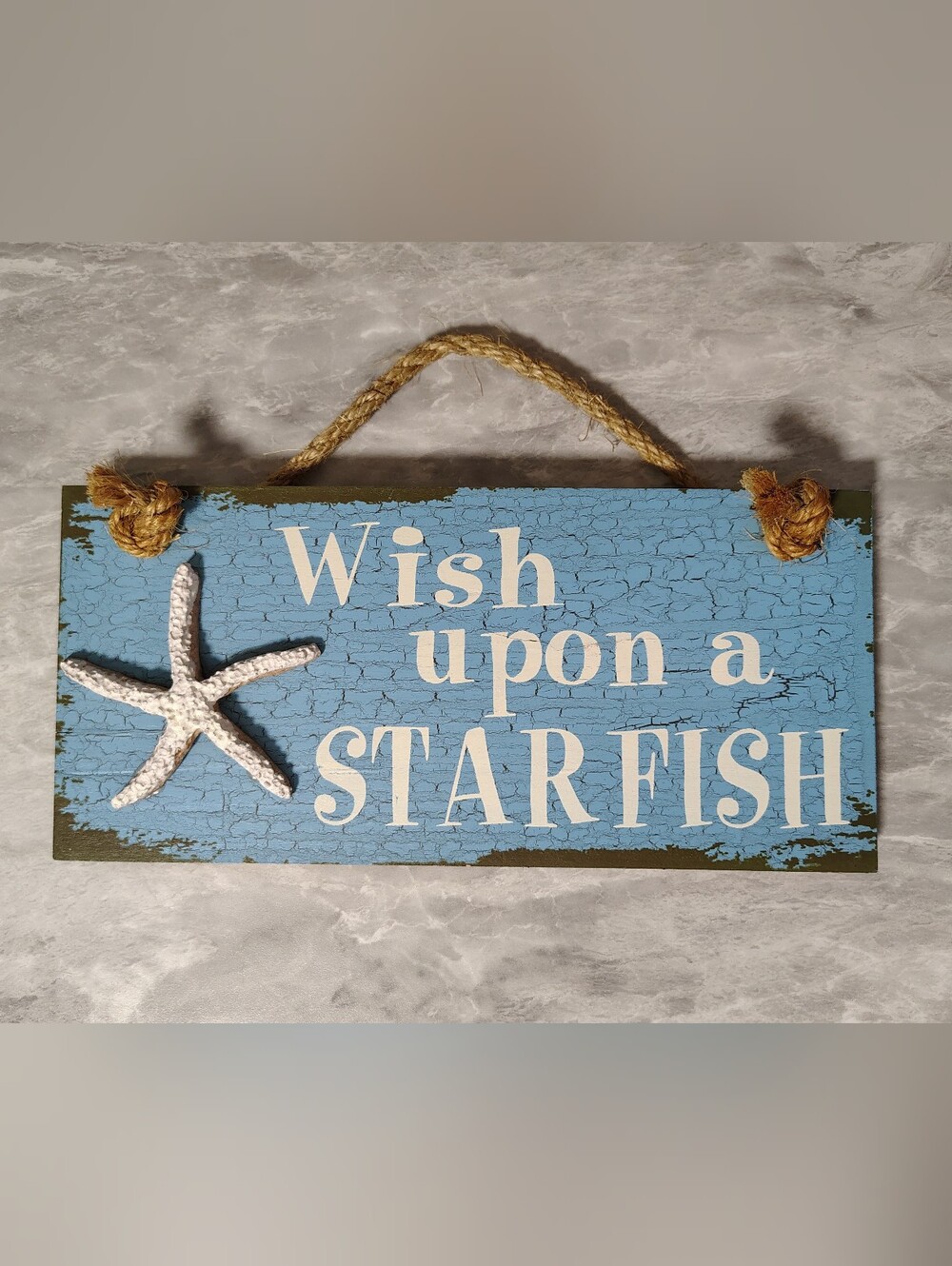 Wood Starfish Wall Hanging Decor
